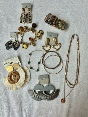 LOT Gold costume Jewelry